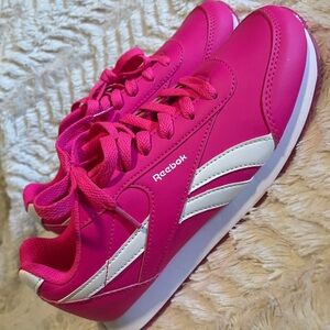 Reebok Kids Fuchsia and White Sneakers